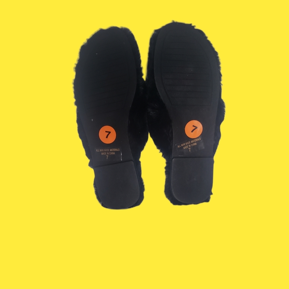 WILDDIVA SLIPPERS- BLACK